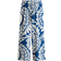 H&M Wide Pull-On Trousers - Blue/Cream Patterned