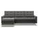 Ecksofa Dunkelgrau Sofa 4-Sitzer