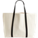 H&M Cotton Canvas Beach Bag - Cream/Black