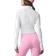 Alo Airbrush Corset Full Zip Jacket - White