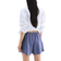 H&M Linen Blend Drawstring Shorts - Pigeon Blue