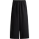 H&M Wide Linen-Blend Trousers - Black