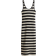 H&M Rib-Knit Dress - Black/Striped