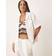 Gina Tricot Co-Ord Relaxed Fit Gauze Short Sleeve Shirt - White