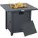 OutSunny 40,000 BTU Gas Firepit Table with Protective Cover Grey