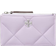 Tory Burch Kira Diamond Quilt Zip Card Case - Purple Heather