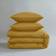 Dunelm Pure Cotton Plain Dye Duvet Cover Yellow (200x135cm)