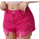 Shein Ripped Raw Hem Denim Shorts for Teen Girls