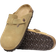 Birkenstock Boston Suede Leather - Latte Cream