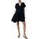 H&M Crinkled Tunic Dress - Black