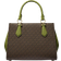Michael Kors Marilyn Medium Logo Stripe Satchel - Meadow Green