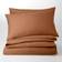 Dunelm Pure Cotton Plain Dye Duvet Cover Orange (200x135cm)