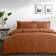 Dunelm Pure Cotton Plain Dye Duvet Cover Orange (200x135cm)