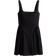 H&M Open-Back Cotton Poplin Dress - Black