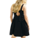 H&M Open-Back Cotton Poplin Dress - Black