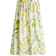 H&M Flared Skirt - White/Lemons