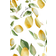 H&M Flared Skirt - White/Lemons