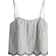 H&M Embroidered Tie-Strap Top - White/Black Striped
