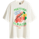 H&M Oversized Motif Detail T-shirt - White/Mattina