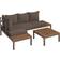 Ambia Garden 2306001701 Outdoor Lounge Set, 1 Table incl. 2 Sofas