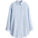 H&M Linen Beach Shirt - White/Blue Striped