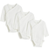H&M 3er-Pack Langarmbodys Weiß 0-1M