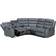 SquareBoxx Milano Grey Sofa 230cm 5 Seater