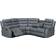 SquareBoxx Milano Grey Sofa 230cm 5 Seater
