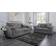 SquareBoxx Capri Jumbo Cord 3+2 Grey Sofa 200cm 3 Seater, 2 Seater
