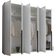 MID.YOU Keighley Weiß Kleiderschrank 270x225cm