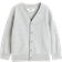 H&M Fine-Knit Cotton Cardigan - Light Grey Marl (1066375008)