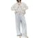H&M Denim Trousers with Drawstring - Light Blue/Striped