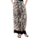 H&M Wide Trousers - Cream/Zebra Print