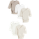 H&M Wrapover Bodysuits 5-pack - Beige Marl/Mole (0814306044)
