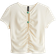 H&M Bead Detail Ruched Top - Cream