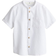 H&M Linen Blend Grandad Shirt - White (1217934002)