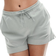 H&M Washed Cotton Sweatshorts - Light Sage Green