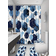 Shein 1/3/4pcs Blue Shower Curtain Set Modern Art Geometric Bathroom Set Navy Blue Bathroom Curtain Set With 12 Hooks Bathroom Rug Bathroom Mat And Toilet Rug Home Bathroom Decor Summer