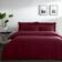 Dunelm Pure Cotton Plain Dye Duvet Cover Red (220x230cm)