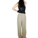 H&M Linen Blend Drawstring Trousers - Khaki Green