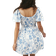 H&M Bubble Hem Cotton Dress - White