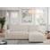 MKS Ecksofa Argos Beige Cord Sofa 132cm 3-Sitzer