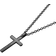 Lucléon Inlined Cross Necklace - Black