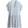 H&M Crinkled Tunic Dress - White/Blue Patterned