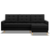 Mebligo Sleeping Function Black Sofa 3 Seater