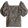 H&M Puff-Sleeve Top - Beige/Leopard Print (1258919002)