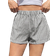 Shein EZwear Stripe Print Elastic Waist Wide Leg Shorts For Summer
