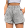Shein EZwear Stripe Print Elastic Waist Wide Leg Shorts For Summer