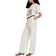 H&M Wide Linen Blend Trousers - Cream