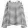 H&M Cotton Jersey Top - White/Navy striped